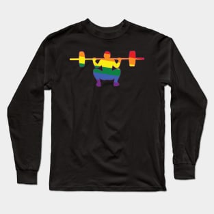 Squats Gay FLAG Long Sleeve T-Shirt